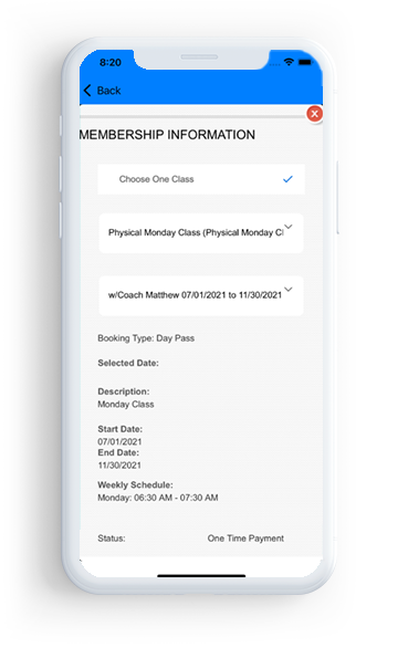 Membership Signup Page