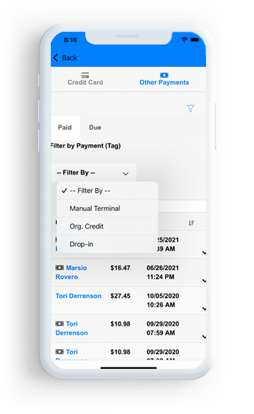 View Other Payment TYpes
